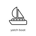 Yatch boat icon from Summer collection.