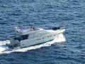 Yatch in the Ligure sea Royalty Free Stock Photo
