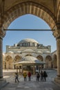 Yavuz selim mosque, children playing in the yard