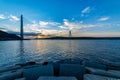 Yavuz Sultan Selim Bridge in Istanbul, Turkey. Royalty Free Stock Photo