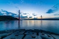 Yavuz Sultan Selim Bridge in Istanbul, Turkey. Royalty Free Stock Photo