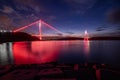 Yavuz Sultan Selim Bridge in Istanbul, Turkey. Royalty Free Stock Photo