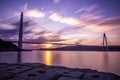 Yavuz Sultan Selim Bridge in Istanbul, Turkey. Royalty Free Stock Photo