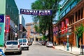 Yawkey Way at Fenway Park, Boston, MA. Royalty Free Stock Photo