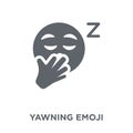 Yawning emoji icon from Emoji collection.