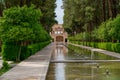 Yazd, Iran - 14.04.2019: Building in the complex of the tallest wind tower of Iran in Dolat-Abad Garden, Yazd, Iran. Historical