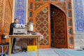 Serving Tea in Hazireh Mosque in Yazd. Iran