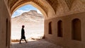 Ruins of Zoroastrians Dakhmeh Towers of Silence in Yazd city, Iran