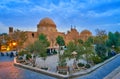 The garden in old Yazd, Iran Royalty Free Stock Photo