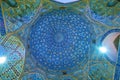 The blue gamma dome of Jameh Mosque, Yazd, Iran