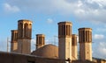 Wind towers Yazd Iran