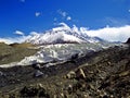 Yazghil Glacier in Shimshal valley, Karakoram, Northern Pakistan Royalty Free Stock Photo