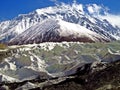 Yazghil Glacier in Shimshal valley, Karakoram, Northern Pakistan Royalty Free Stock Photo