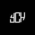 YCH letter logo design on white background. YCH creative initials letter logo concept. YCH letter design Royalty Free Stock Photo