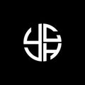 YCH logo YCH icon YCH vector YCH monogram YCH letter YCH minimalist YCH triangle YCH flat Unique modern flat abstract logo design Royalty Free Stock Photo