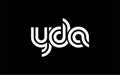 YDA Creative Unique Modern Letter Logo Design Royalty Free Stock Photo