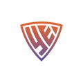 YE Logo Shield Monogram Gradient Style Design