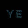 YE Monogram Lines Style Blue Light Vector