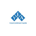 YEA letter logo design on BLACK background. YEA creative initials letter logo concept. YEA letter design.YEA letter logo design on
