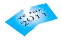 Year 2011 is already over Royalty Free Stock Photo