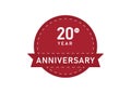 20 year anniversary Badges. 20 years anniversary