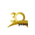 30 Year Anniversary Celebration Vector Template Design Illustration