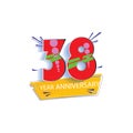 38 Year Anniversary Vector Template Design Illustration