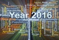 Year 2016 background concept glowing Royalty Free Stock Photo