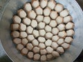 Year cakes are kind of chinese sweetmeat steamed in a kratong for pay respect to Chinese new year or Spirit Festival