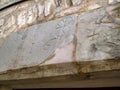 1604 year carved on ancient wall of a medieval building in Montfalco Murallat