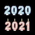 Year change from 2020 to2021concept Happy New Year