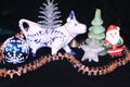 Year of cow -christmas decorations and cow