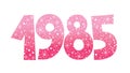 Year 1985 decorative celebratory number Royalty Free Stock Photo