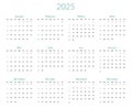 2025 Year Desk Calendar