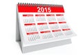 2015 year desktop calendar Royalty Free Stock Photo