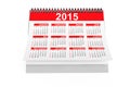 2015 year desktop calendar Royalty Free Stock Photo
