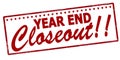 Year end closeout