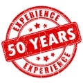 50 year experience rubber stamp