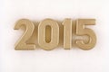 2015 year golden figures Royalty Free Stock Photo