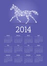 2014 Year of Horse calendar