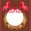Year of Horse graphic design Royalty Free Stock Photo