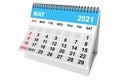 2021 Year May Calendar. 3d Rendering