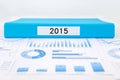 Year number 2015, graphs, charts and financial analysis reports