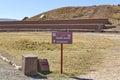 The 2000 year old archway at the Pre-Inca site of Tiwanaku near La Paz in Bolivia.