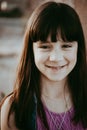 10 Year Old Girl Smiling Royalty Free Stock Photo