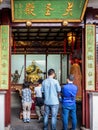 At the 600-year-old Old City God Temple, Shanghai, China Royalty Free Stock Photo