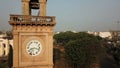 100 year old Indo-Saracenic Clock Tower (aka Dodda Gadiaya) Kannada numerals, Mysore, Karnataka, India.