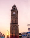 Clock Tower aka Dodda Gadiaya with numerals in Kannada language at Mysore, Karnataka, India Royalty Free Stock Photo