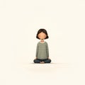 5-year-old Lisa Yoga Tadasana Pose Character By Alessandro Gottardo