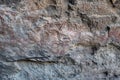 5,000 year old pictograph rock art paintings in the Mitla Caves